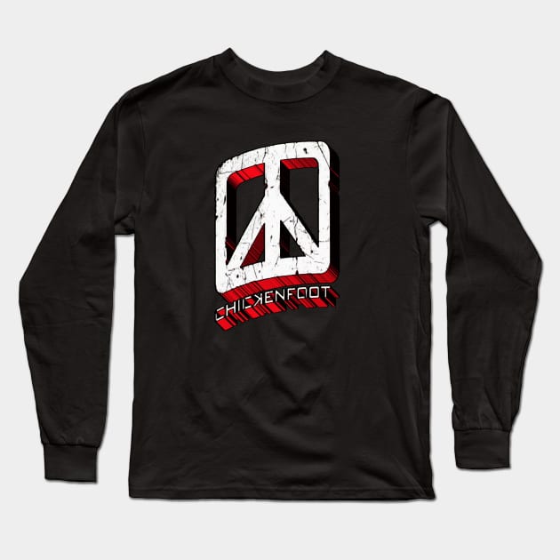 Chickenfoot Superhero Logo Long Sleeve T-Shirt by RetroZest